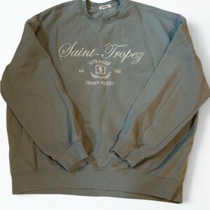 Garage Saint-Tropez French Riviera Gray Sweatshirt